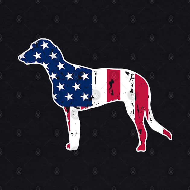 Irish Wolfhound Dog Lovers American Flag 4th of July Gift by DoFro